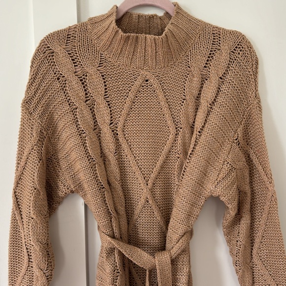 Anthropologie Amadi Leah Cable-Knit Sweater Dress Size S - Picture 8 of 13